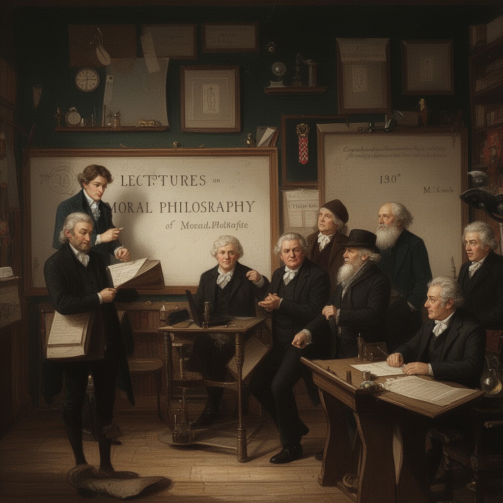AI-generated illustration of Lectures on Moral Philosophy