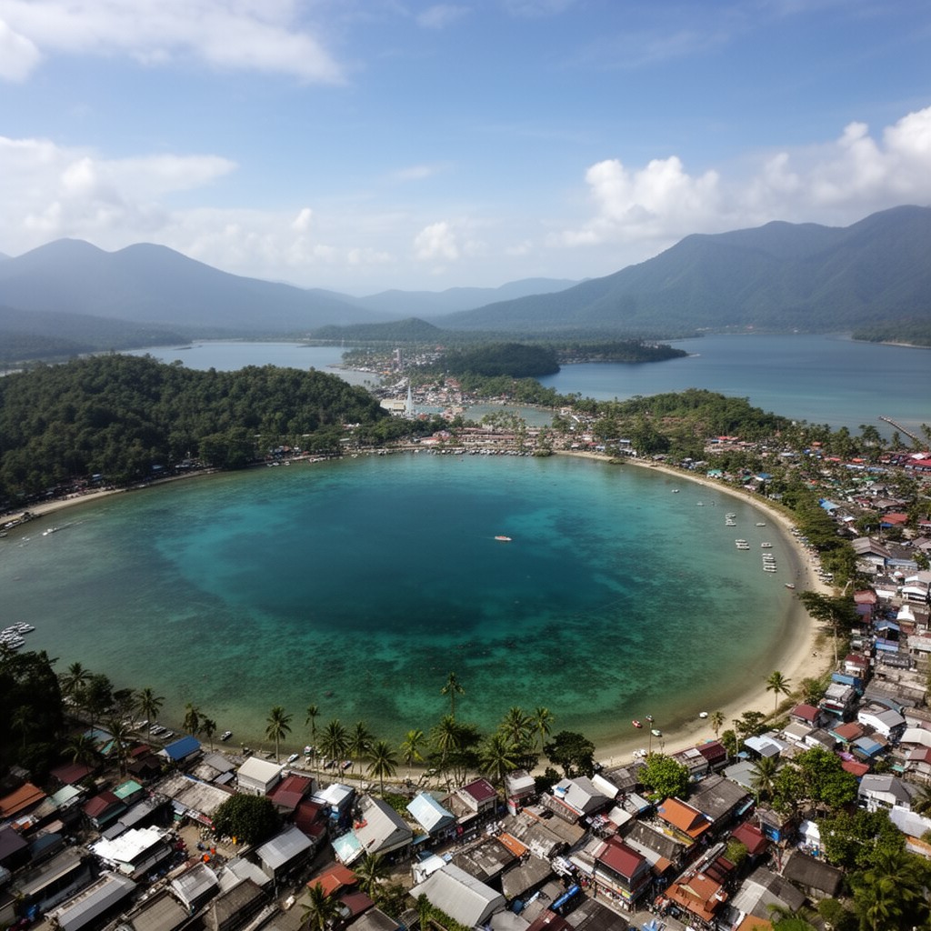 AI-generated illustration of Manado