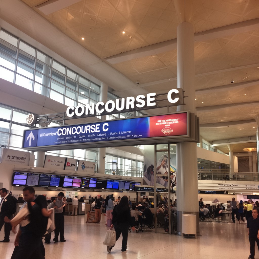 AI-generated illustration of Concourse C