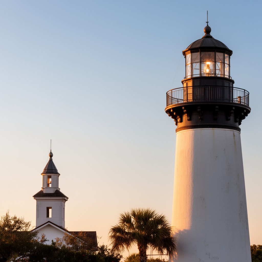 AI-generated illustration of Pensacola Lighthouse and Museum