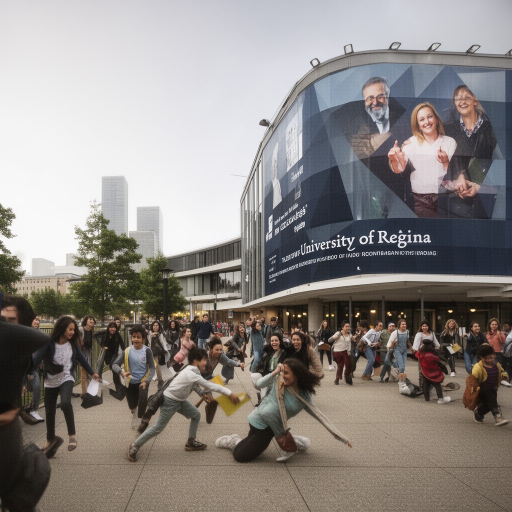 AI-generated illustration of University of Regina