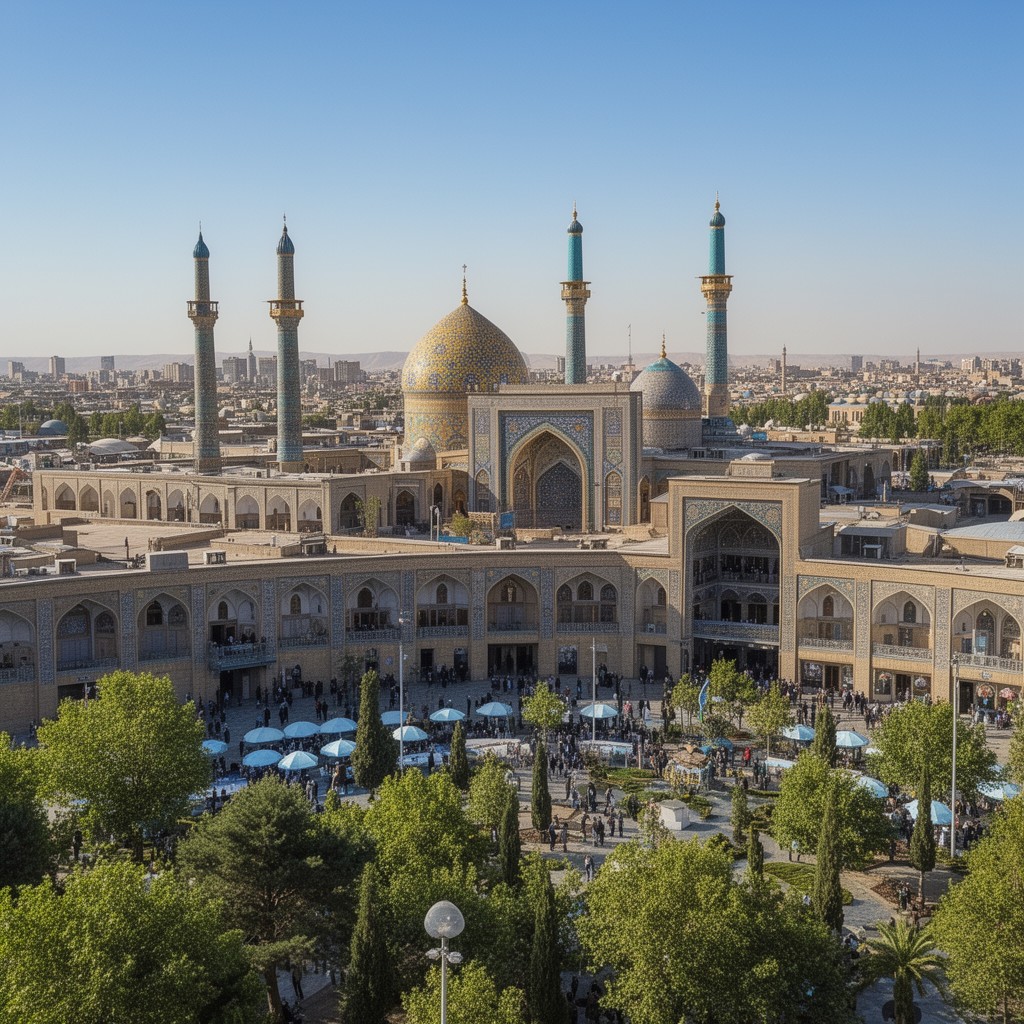 AI-generated illustration of Mashhad