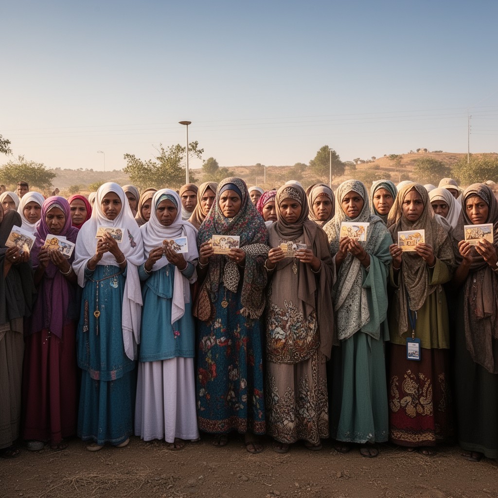AI-generated illustration of Tigrinya Muslims