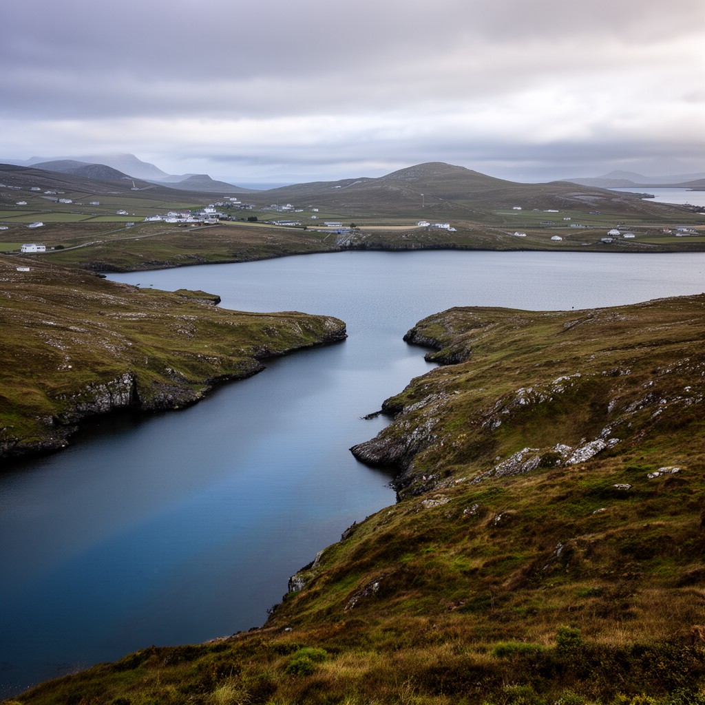 AI-generated illustration of Bluemull Sound