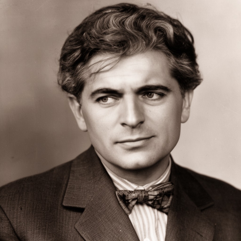 AI-generated illustration of Nâzim Hikmet