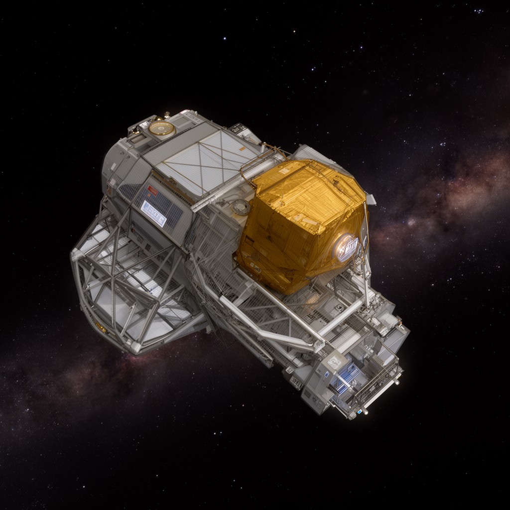 AI-generated illustration of Neil Gehrels Swift Observatory