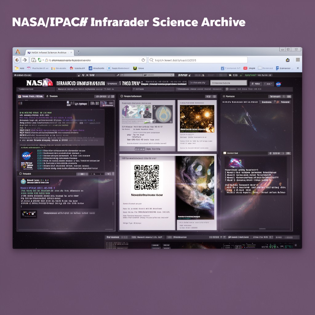 AI-generated illustration of NASA/IPAC Infrared Science Archive