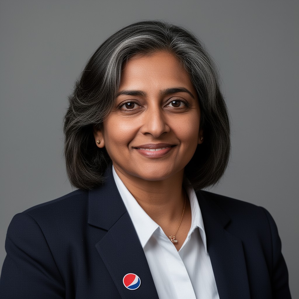 AI-generated illustration of Indra Nooyi
