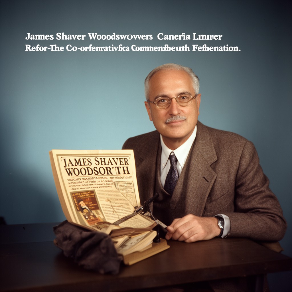 AI-generated illustration of James Shaver Woodsworth