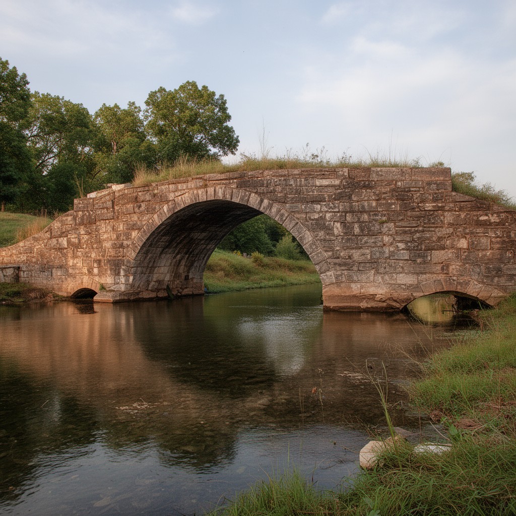 AI-generated illustration of Stone Bridge