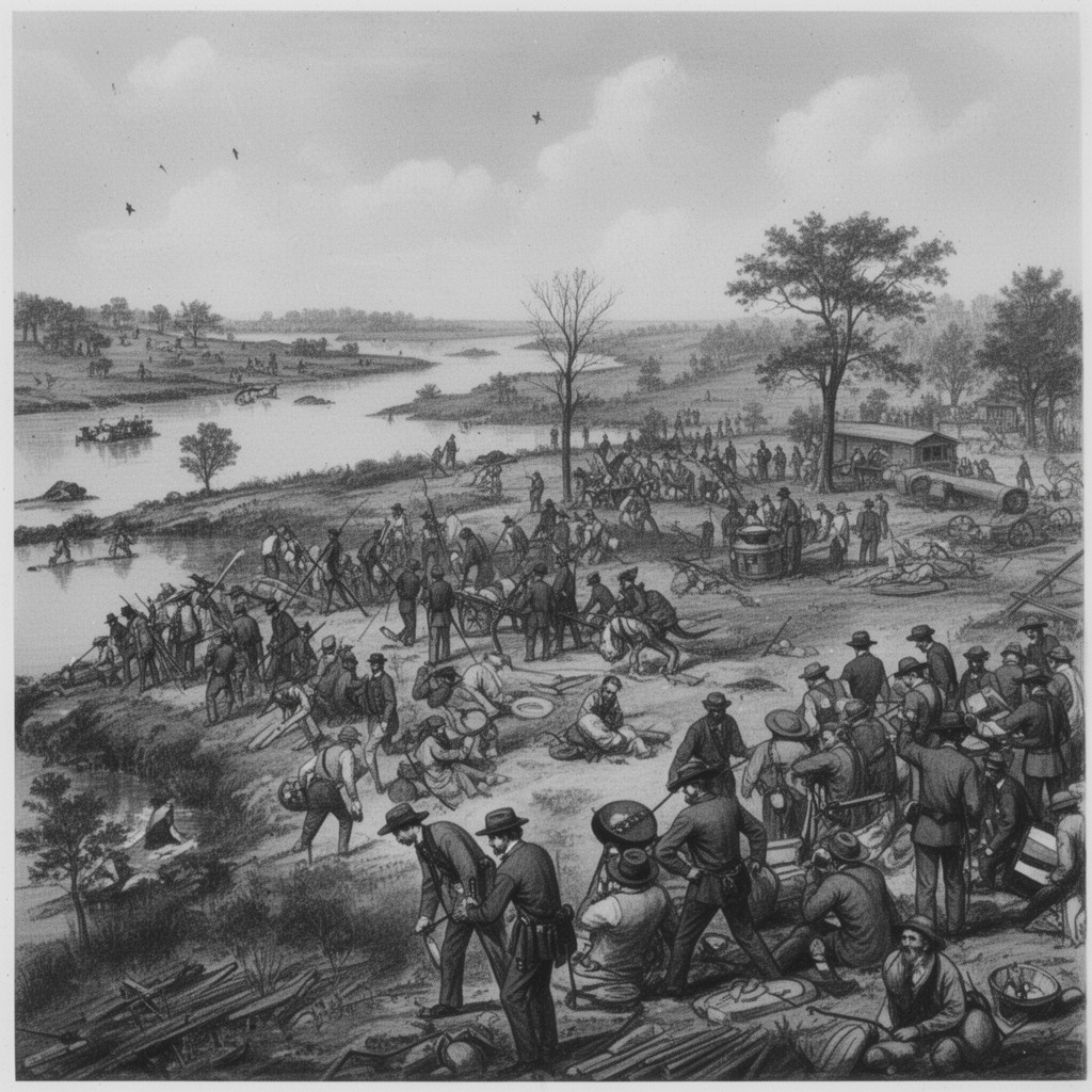AI-generated illustration of Peninsula Campaign