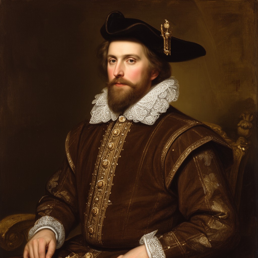 AI-generated illustration of Sir Walter Mildmay