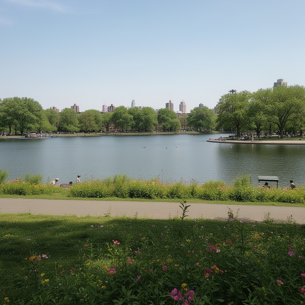 AI-generated illustration of Crotona Park