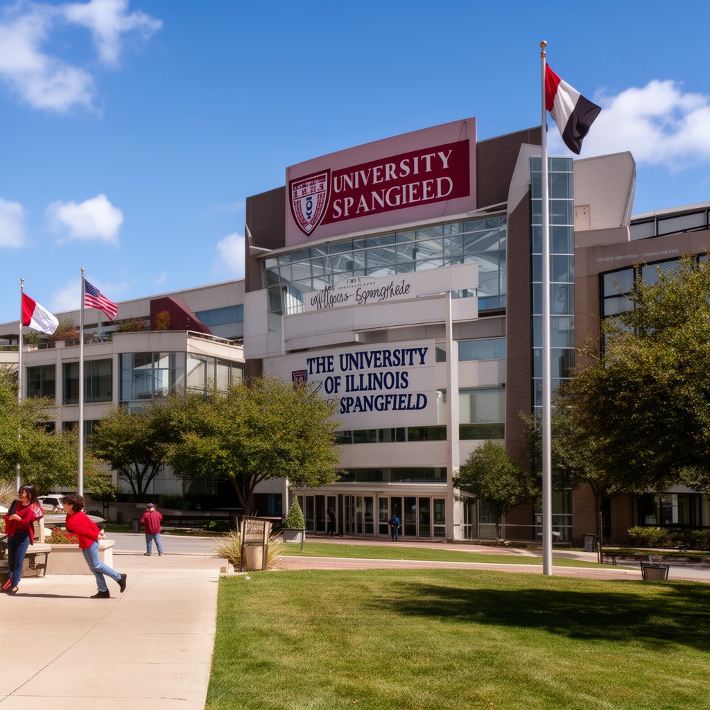 AI-generated illustration of University of Illinois Springfield