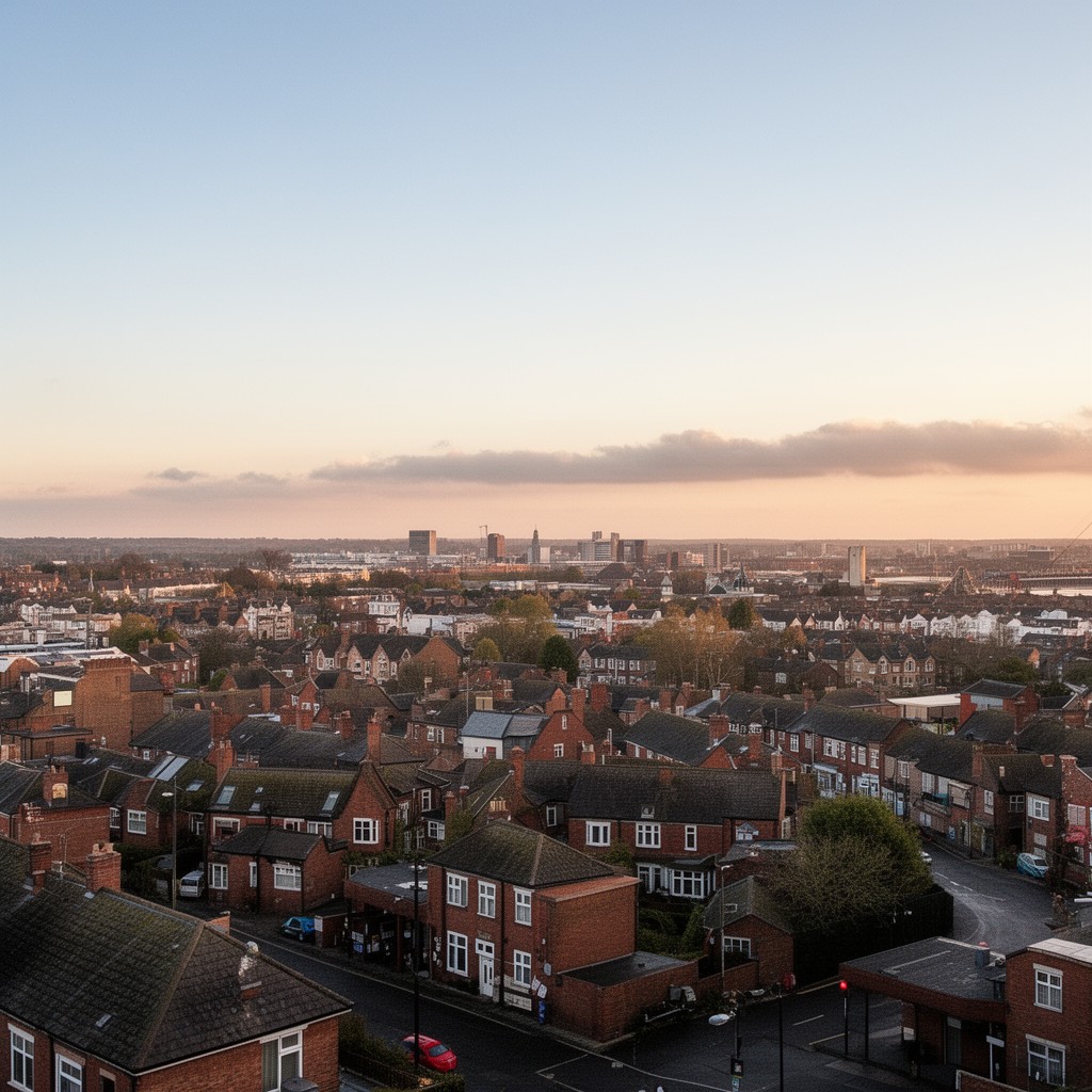 AI-generated illustration of Urmston