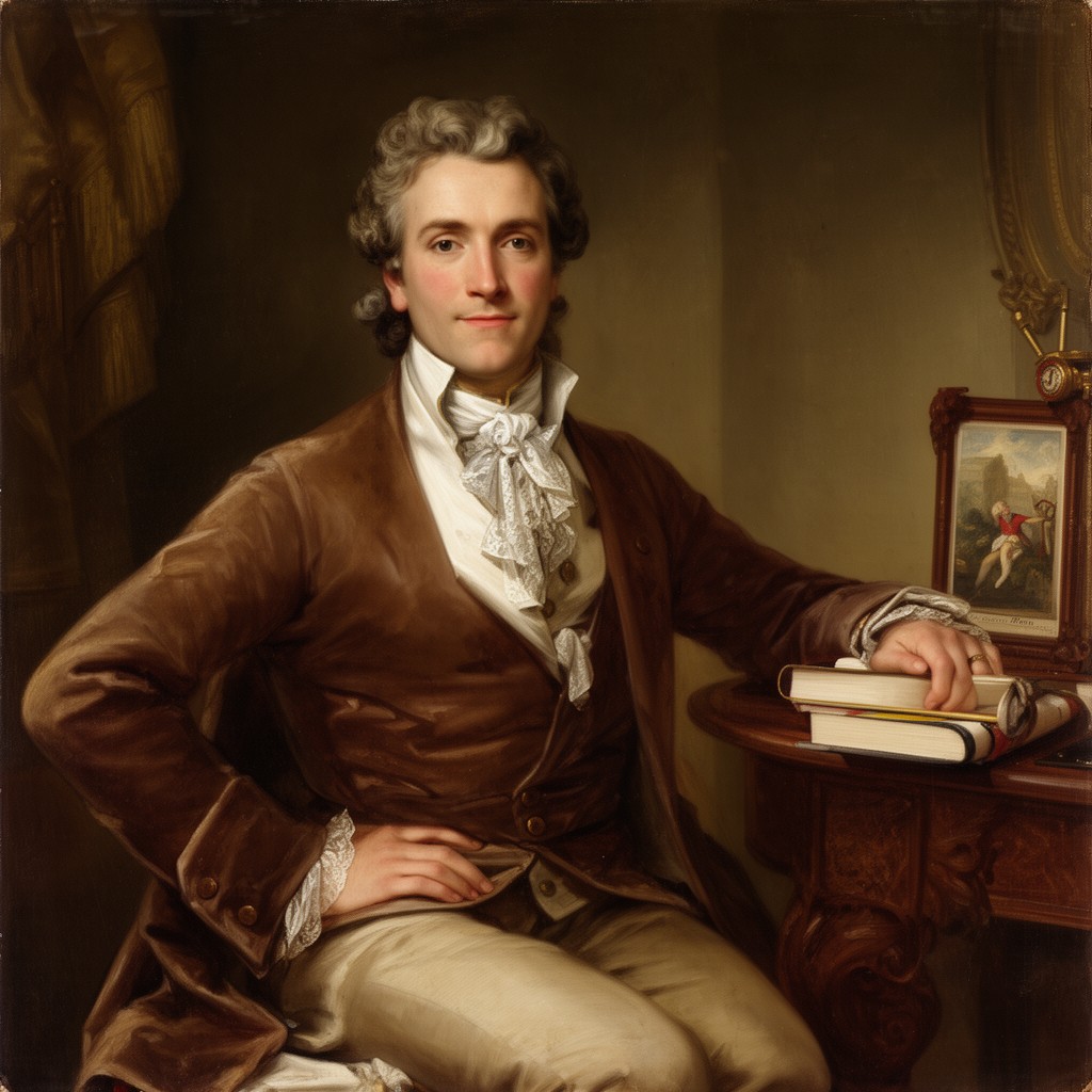 AI-generated illustration of Charles-Claude Flahaut de la Billarderie