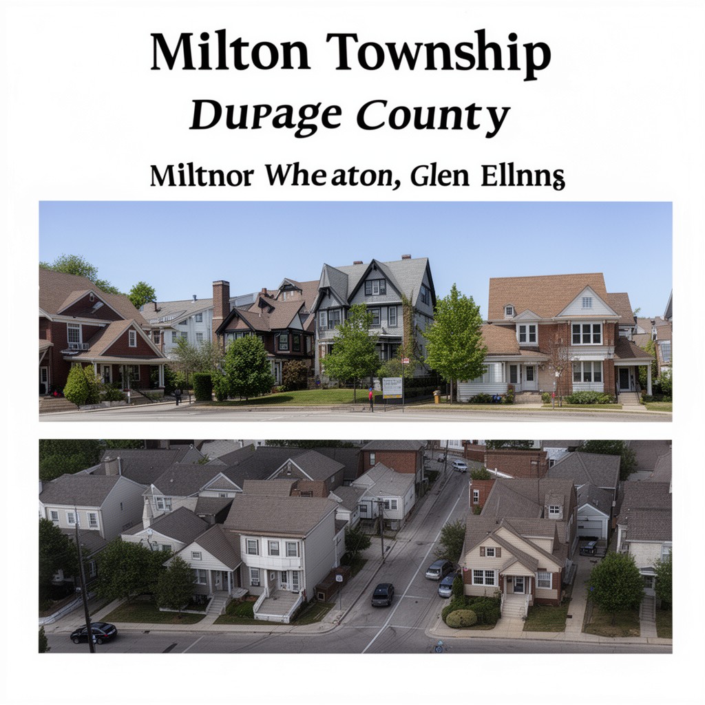 AI-generated illustration of Milton Township, DuPage County, Illinois