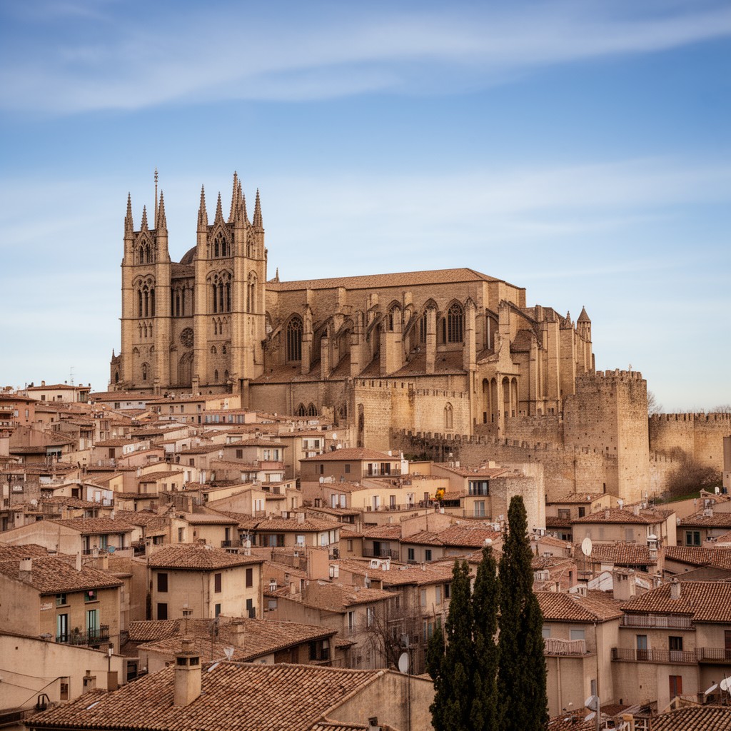 AI-generated illustration of Girona