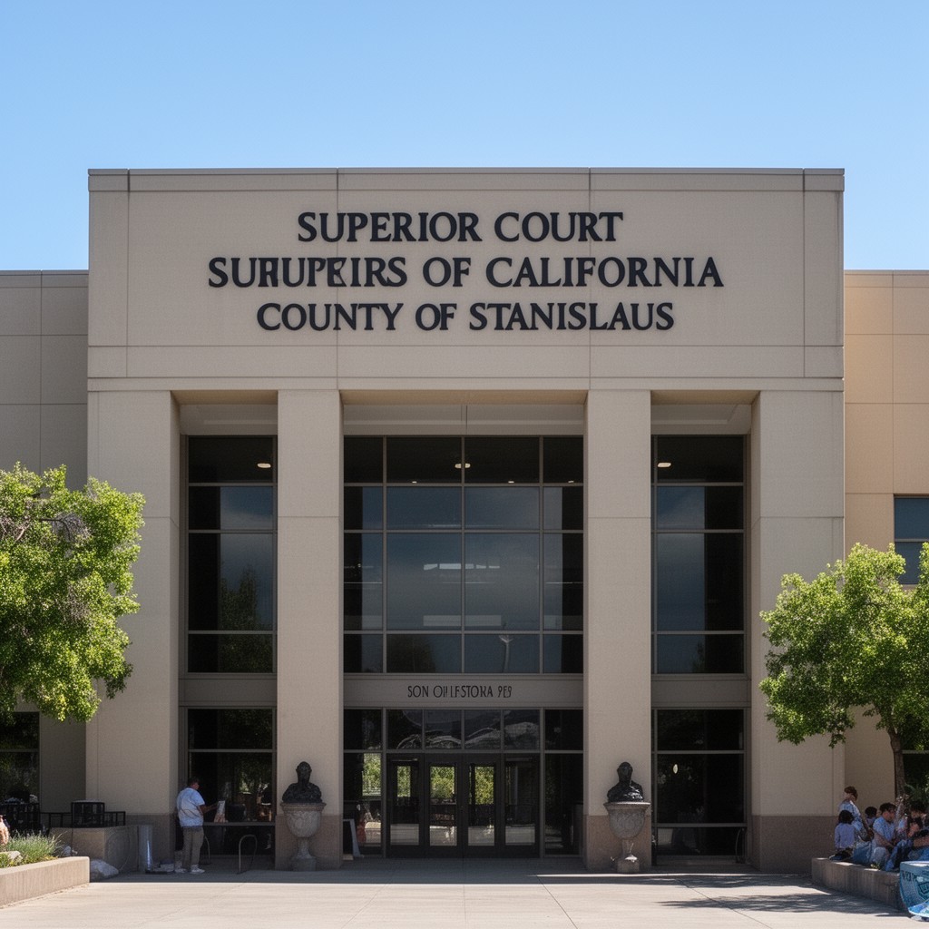 AI-generated illustration of Superior Court of California, County of Stanislaus