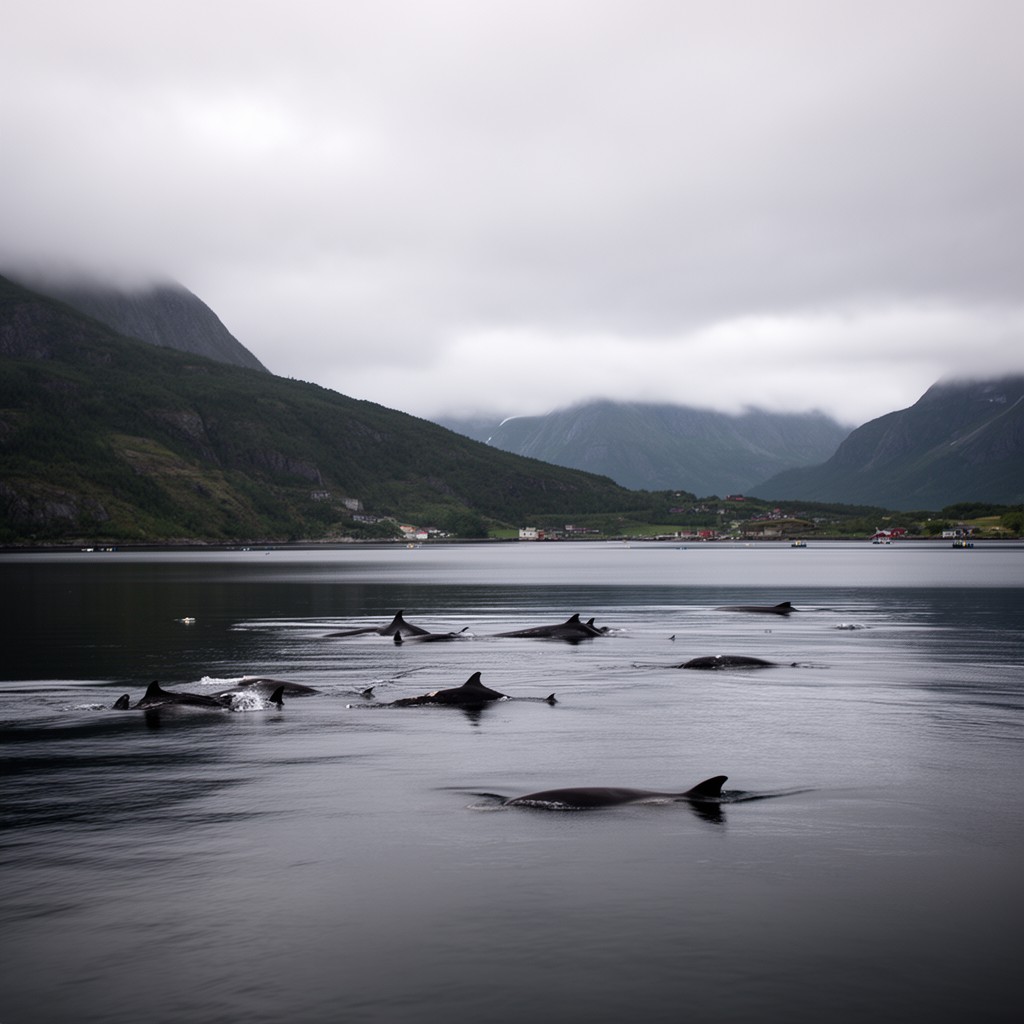 AI-generated illustration of Vesterålen
