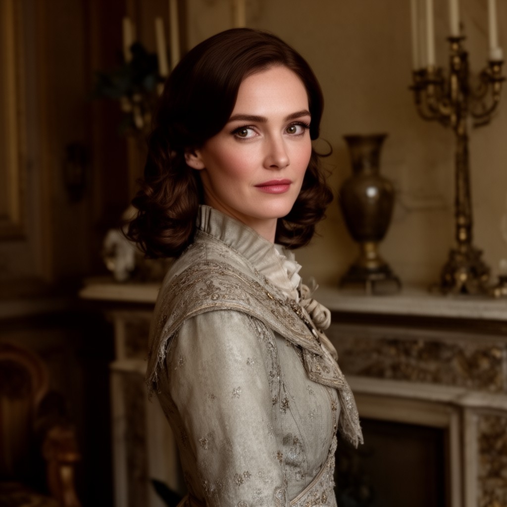 AI-generated illustration of Michelle Dockery