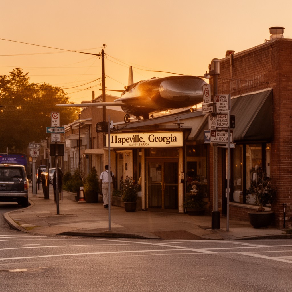 AI-generated illustration of Hapeville, Georgia
