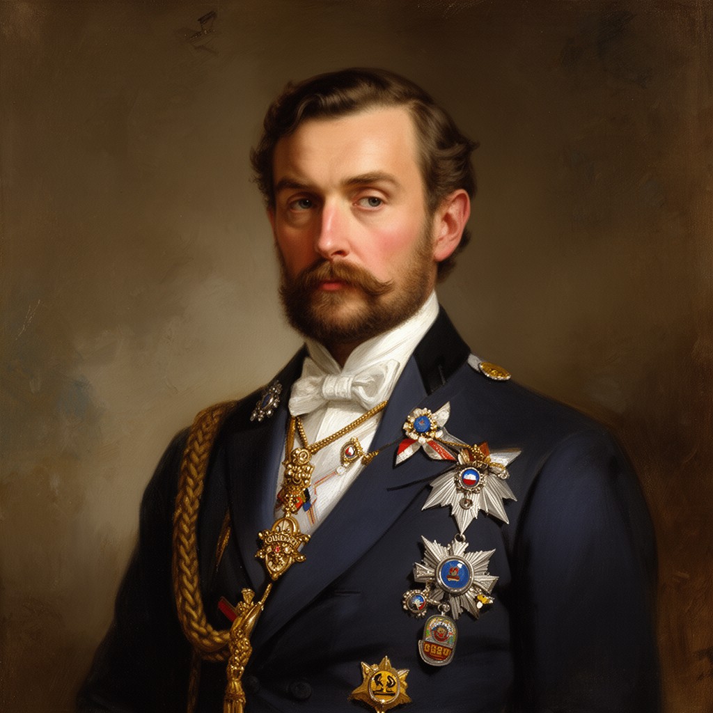 AI-generated illustration of Adolphe, Grand Duke of Luxembourg