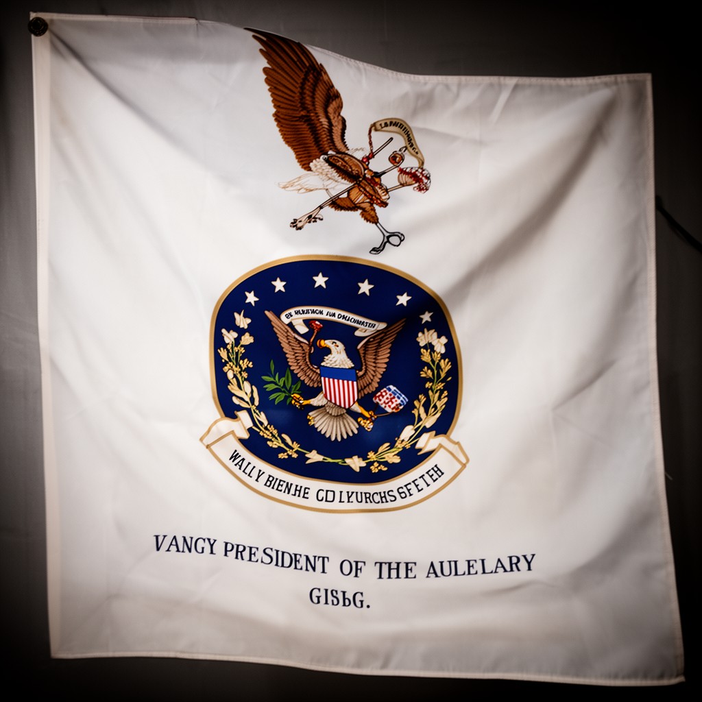 AI-generated illustration of Flag of the Vice President of the United States