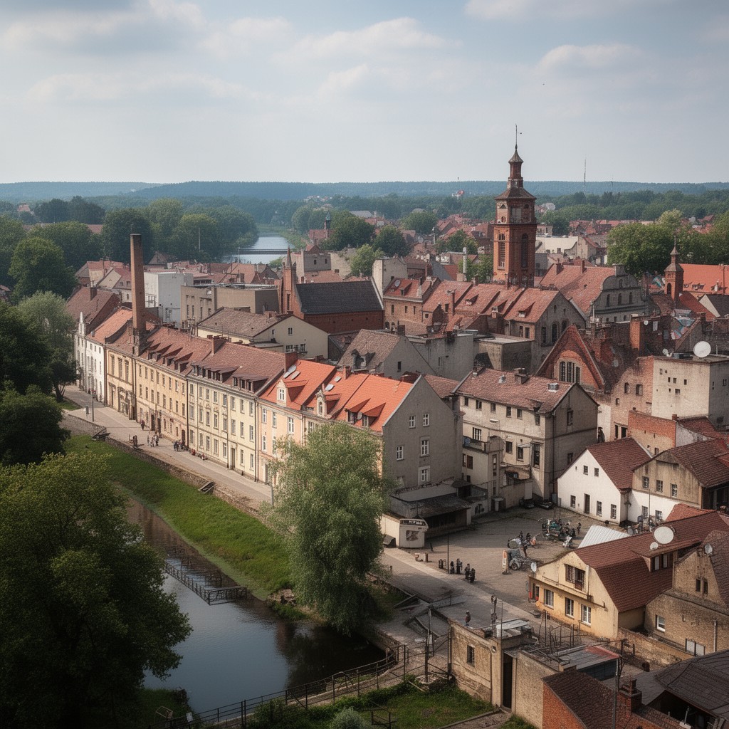 AI-generated illustration of Śrem
