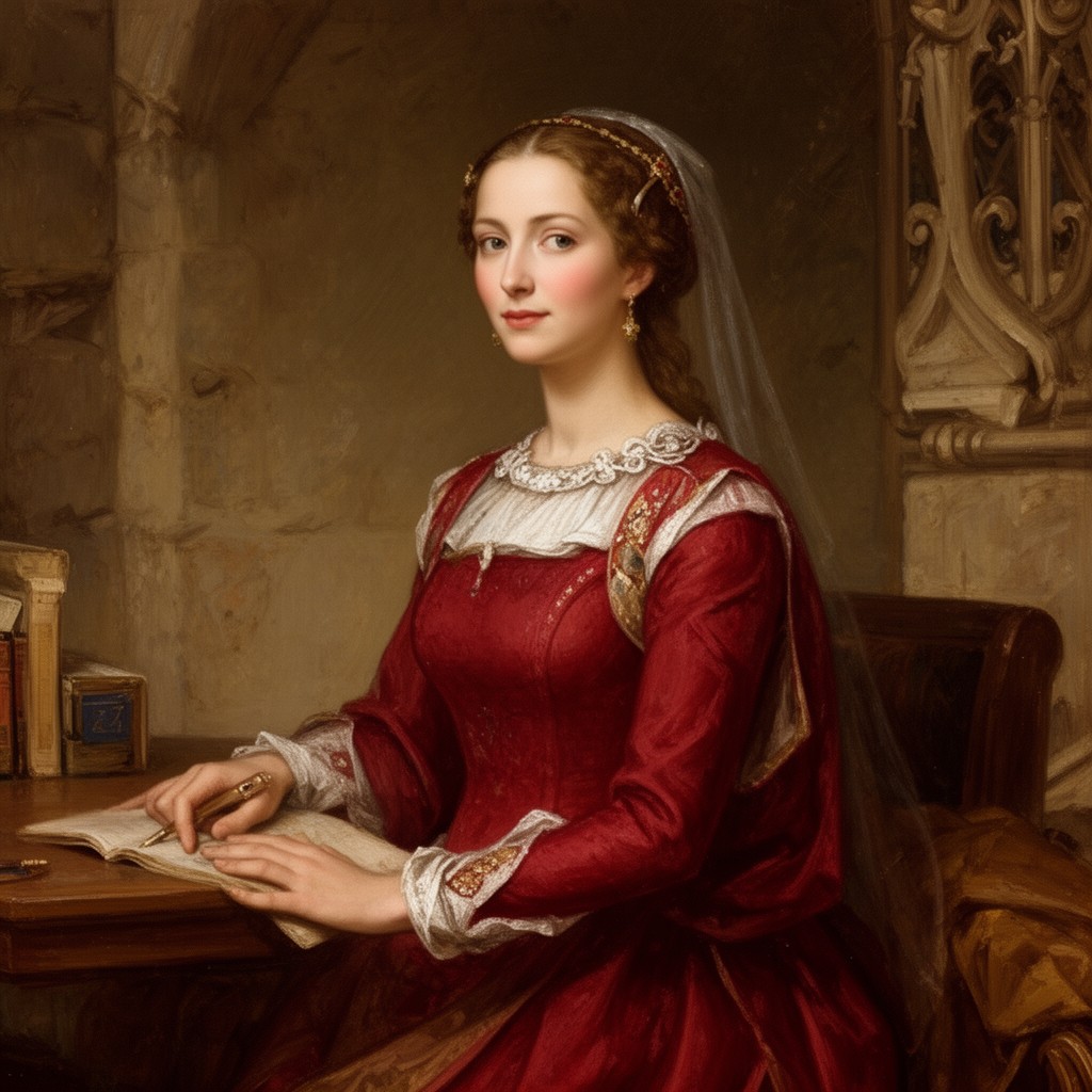 AI-generated illustration of Marie de Coucy