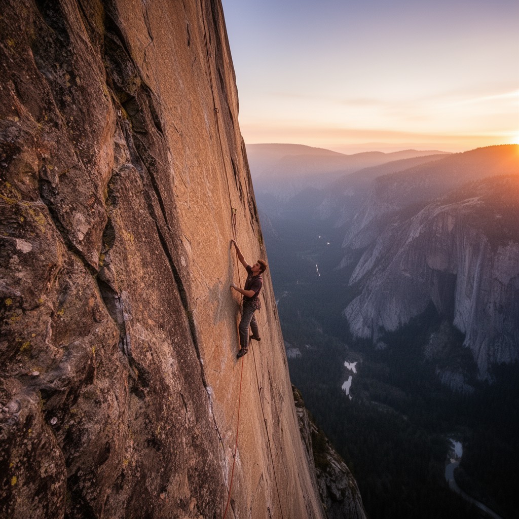 AI-generated illustration of Free Solo