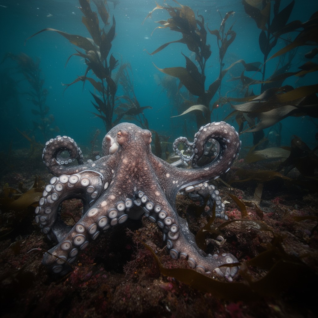 AI-generated illustration of My Octopus Teacher