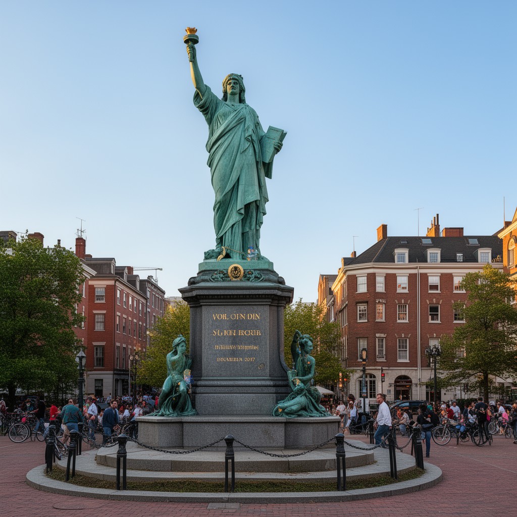AI-generated illustration of Statue of John Singleton Copley