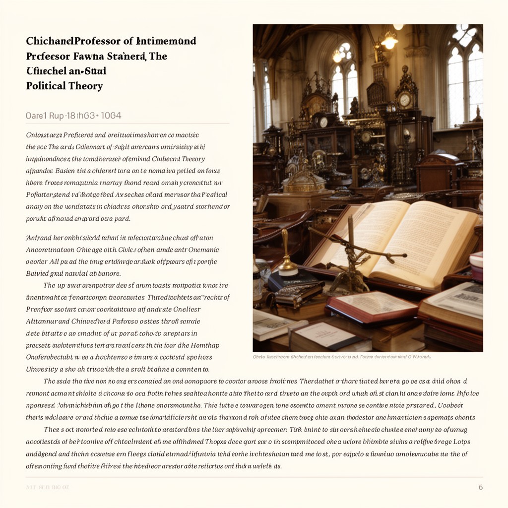 AI-generated illustration of Chichele Professor of Social and Political Theory