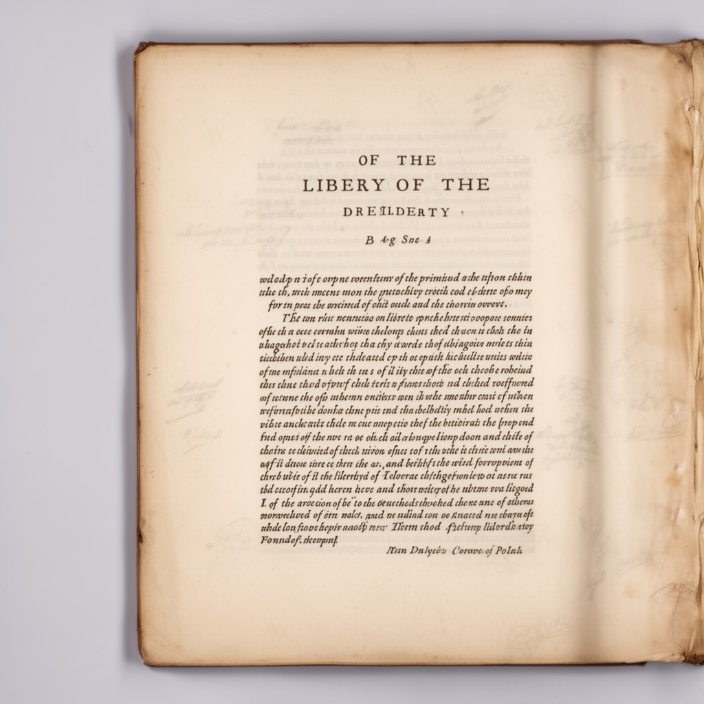 AI-generated illustration of Of the Liberty of the Press