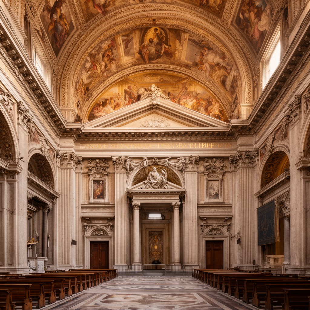 AI-generated illustration of Santa Susanna, Rome