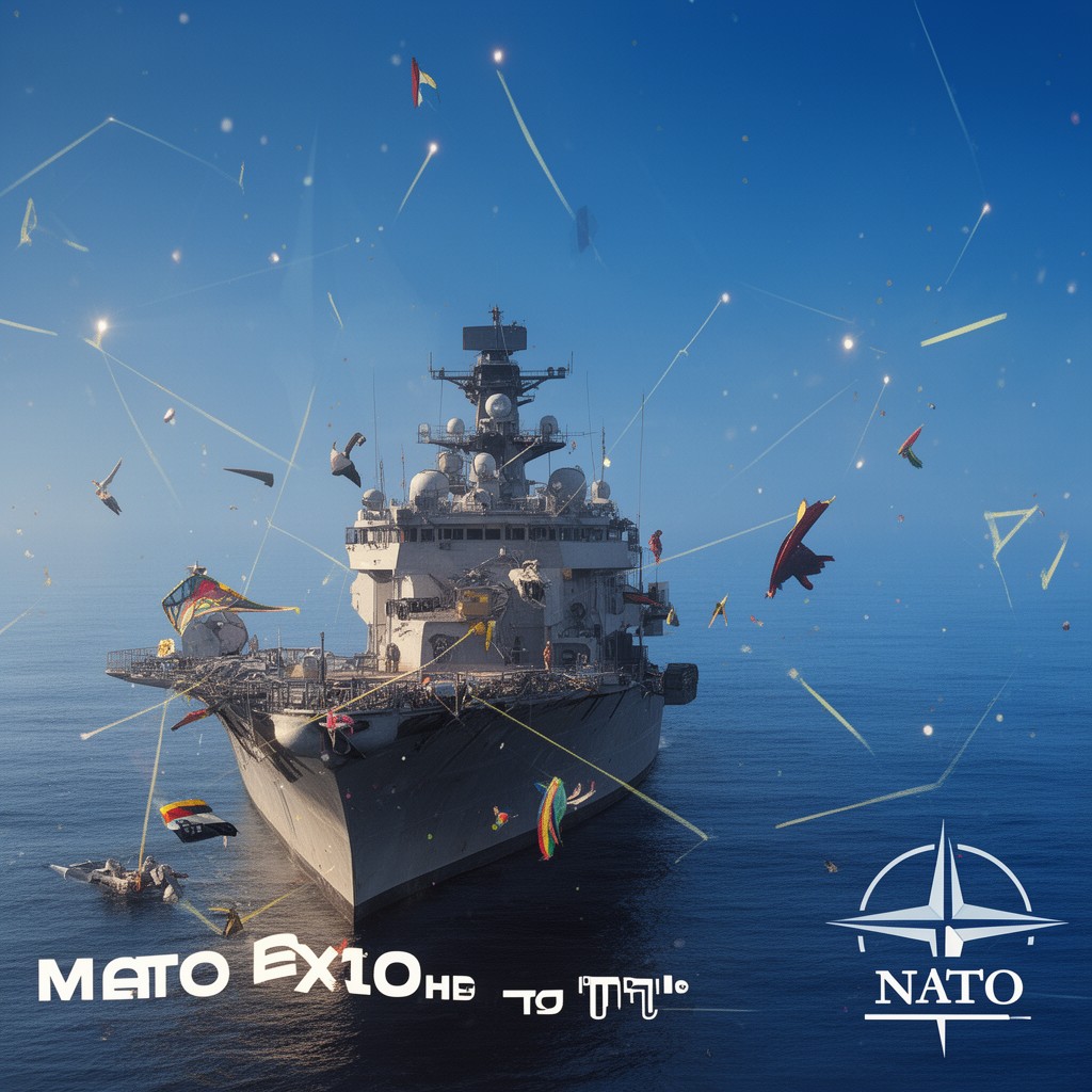 AI-generated illustration of NATO missions