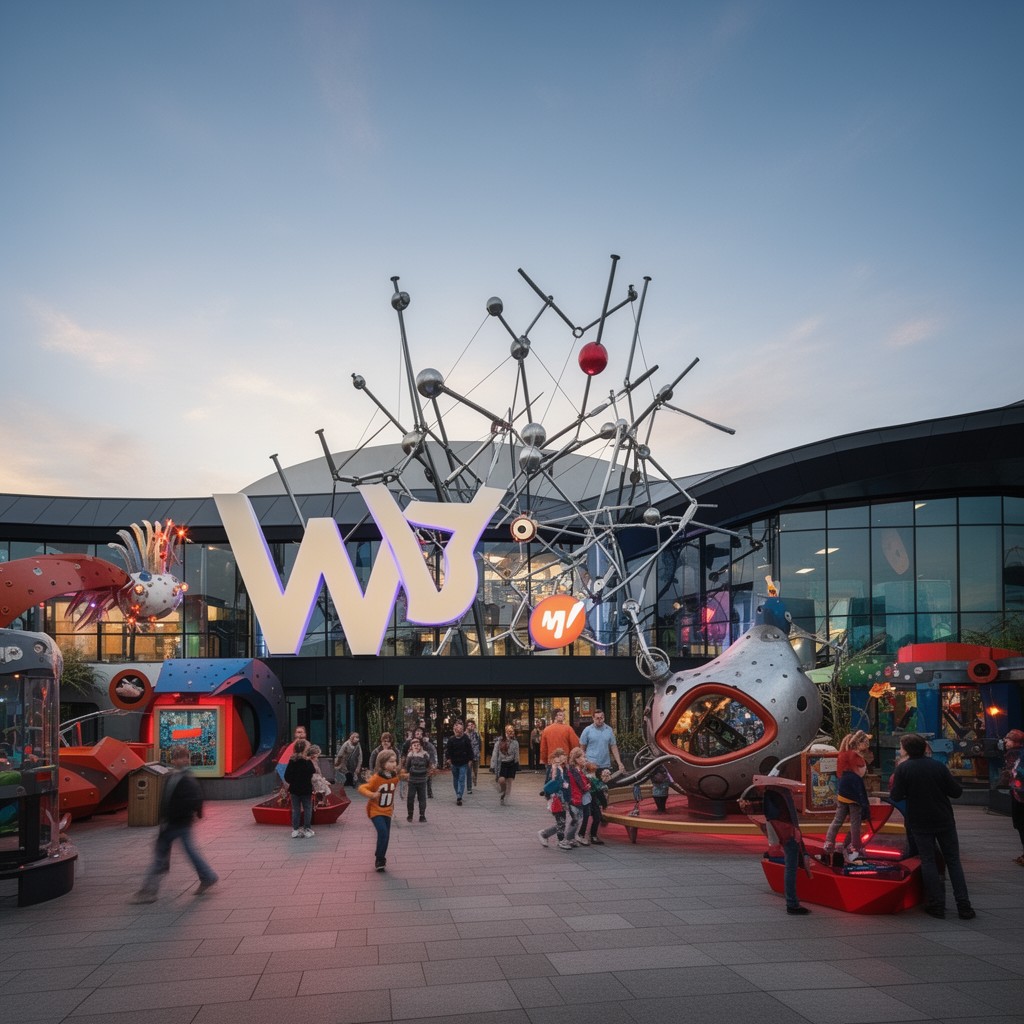 AI-generated illustration of W5 science centre