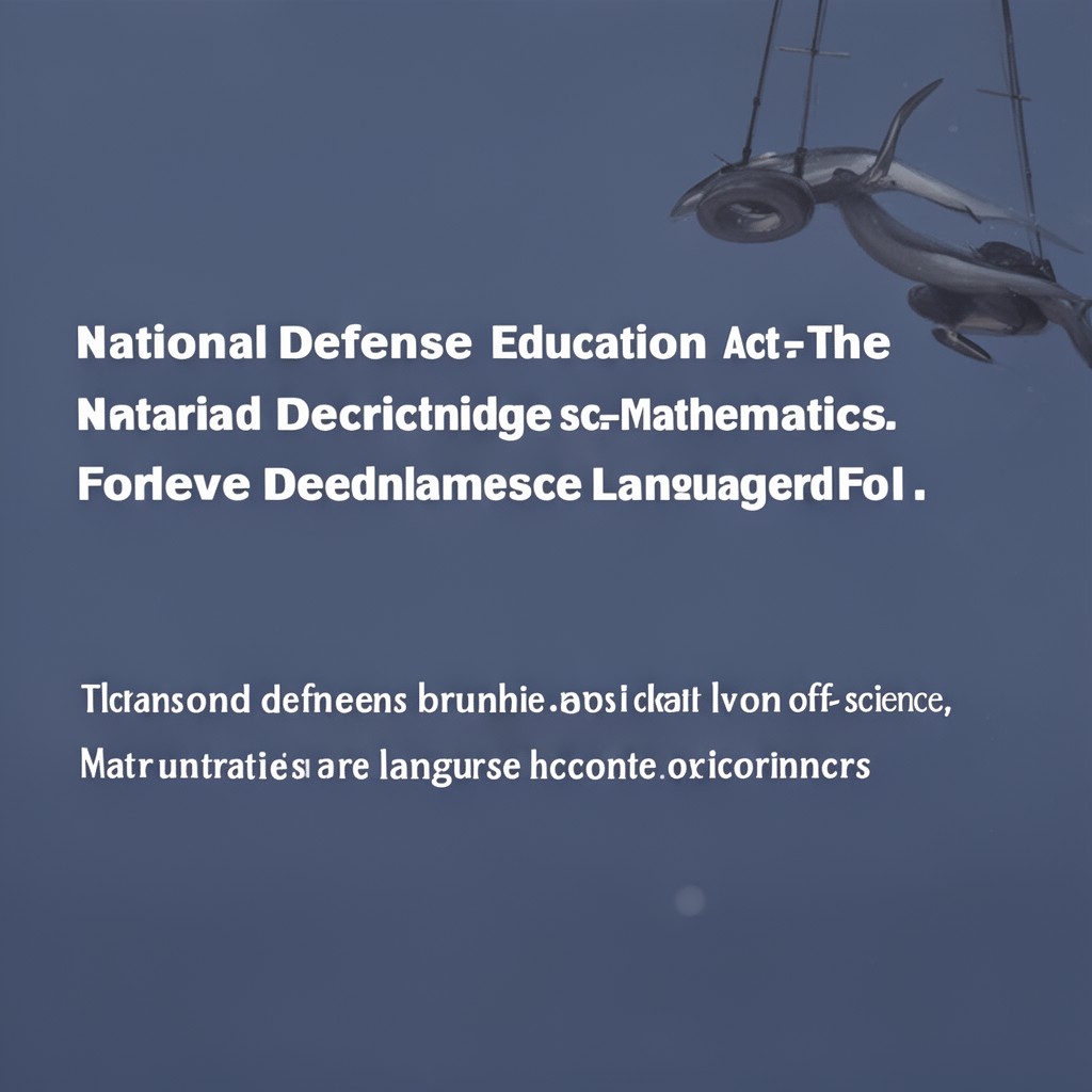 AI-generated illustration of National Defense Education Act