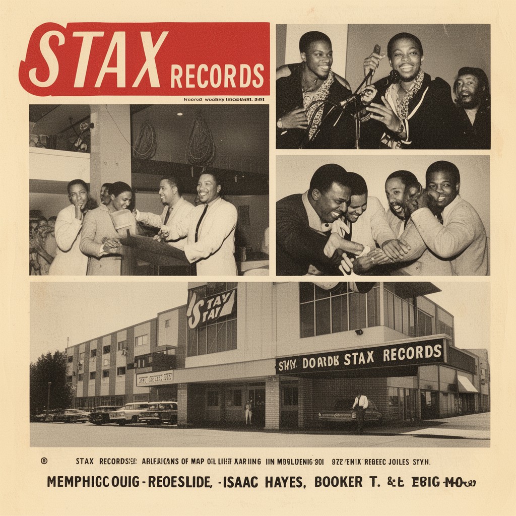 AI-generated illustration of Stax Records
