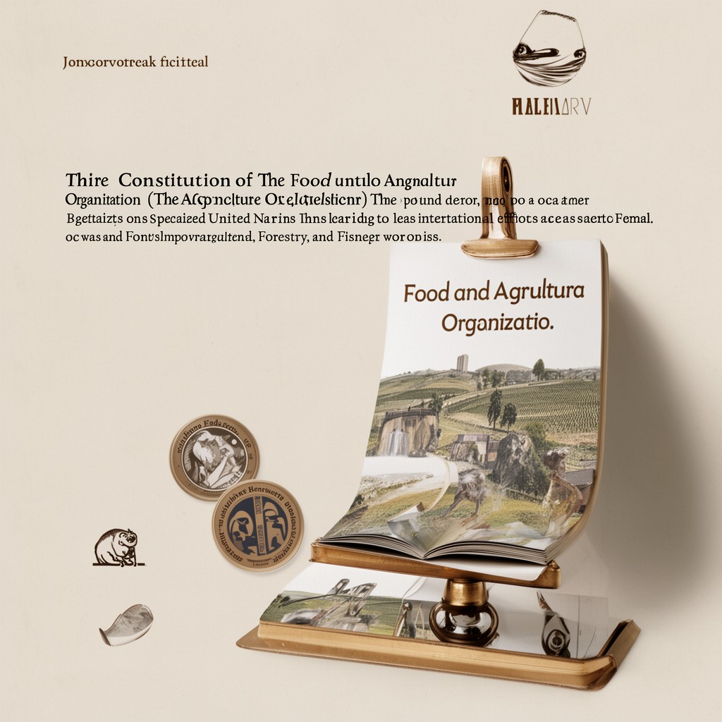 AI-generated illustration of Constitution of the Food and Agriculture Organization