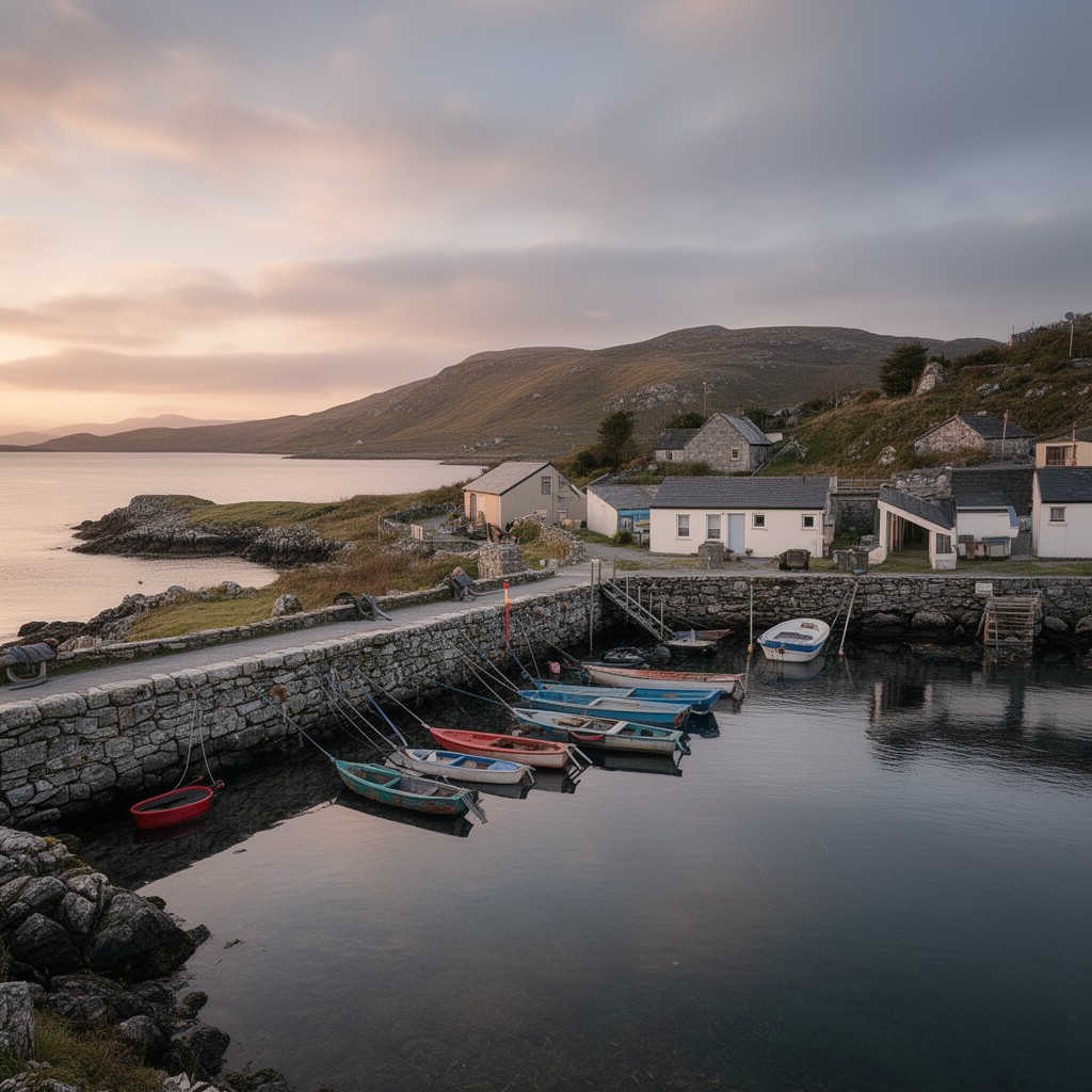 AI-generated illustration of Port Mòr