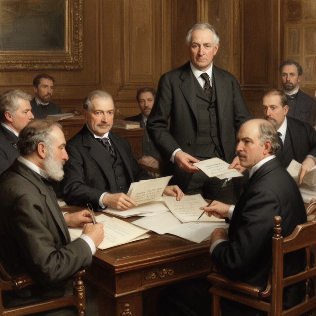 AI-generated illustration of Peelite Conservatives