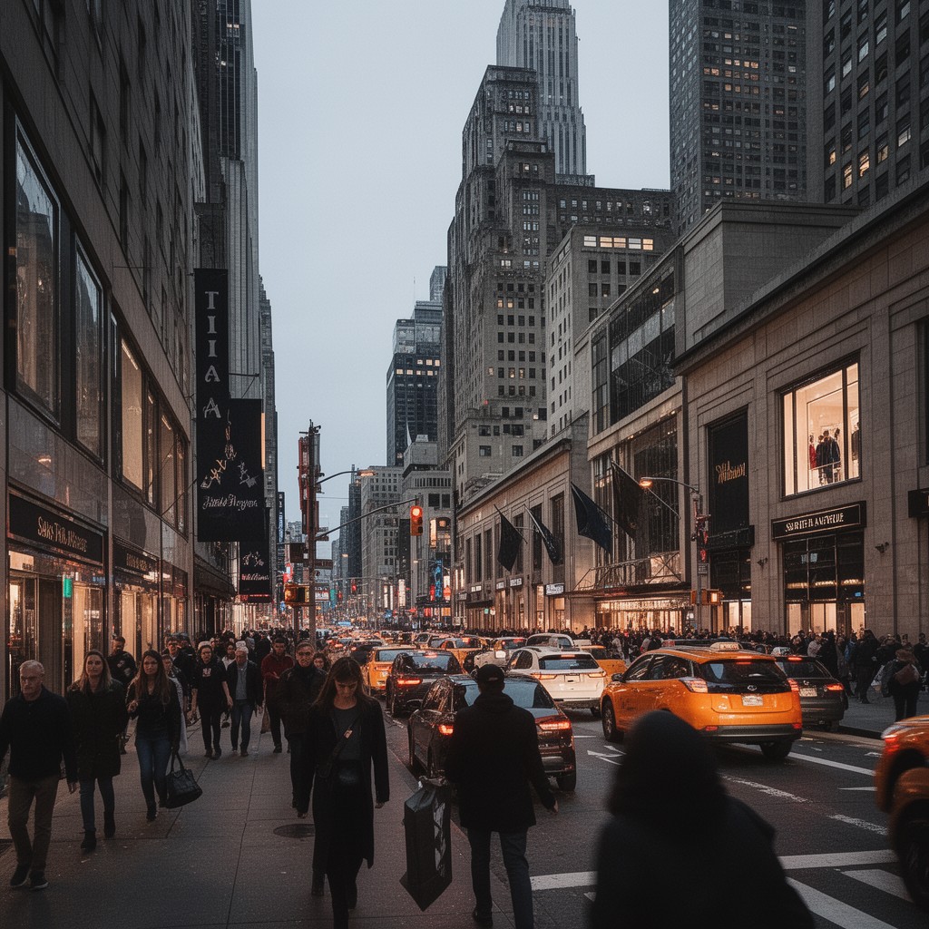 AI-generated illustration of Saks Fifth Avenue