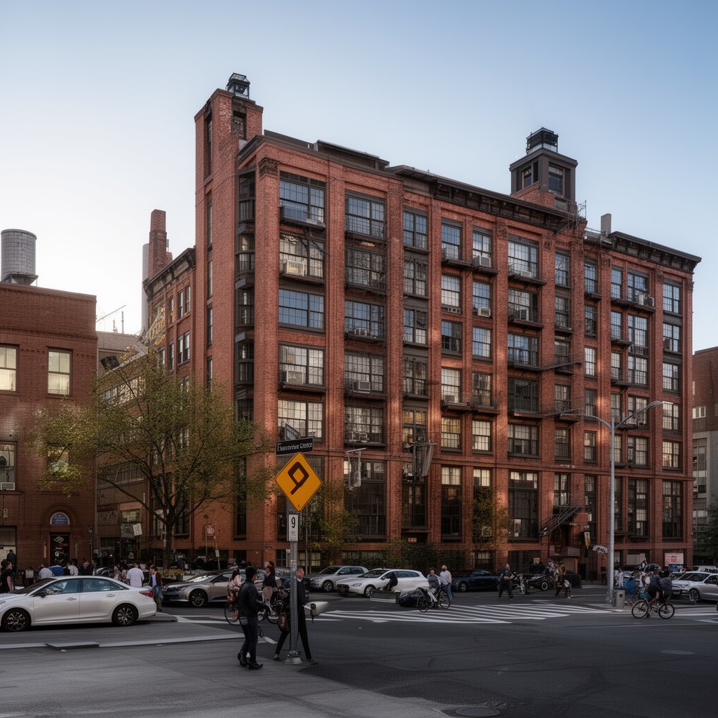 AI-generated illustration of Tenth Street Studio Building