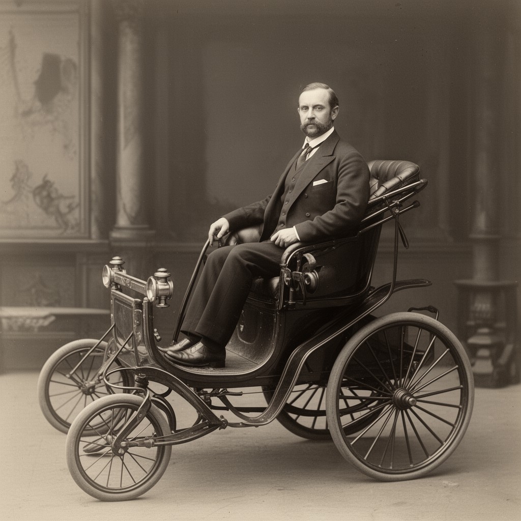 AI-generated illustration of Karl Benz