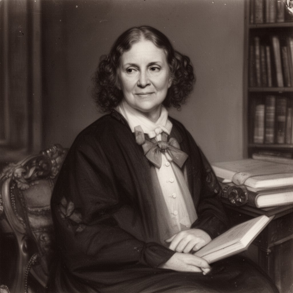 AI-generated illustration of Mary Ann Holmes