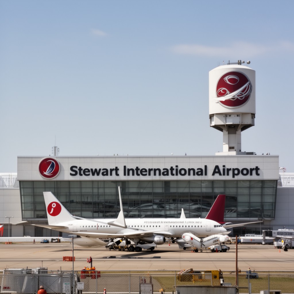 AI-generated illustration of Stewart International Airport