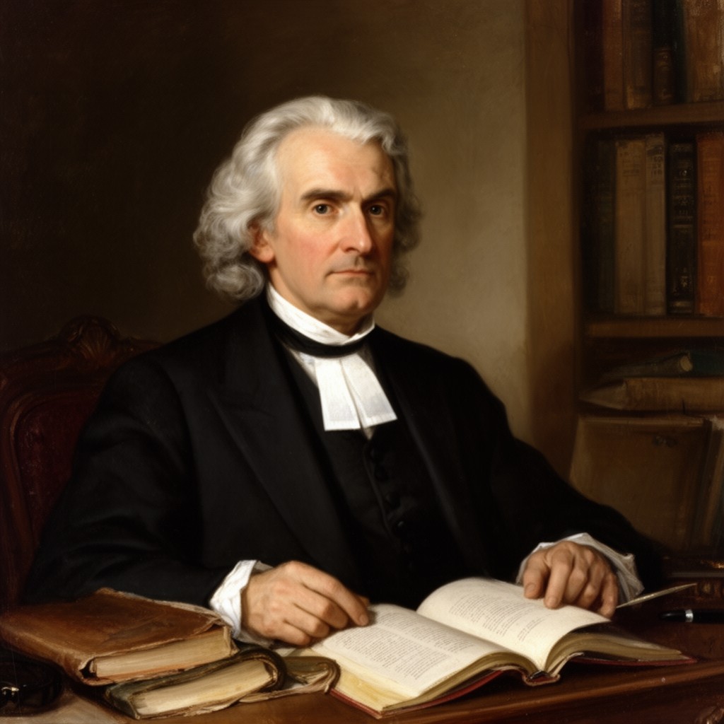 AI-generated illustration of John Carroll