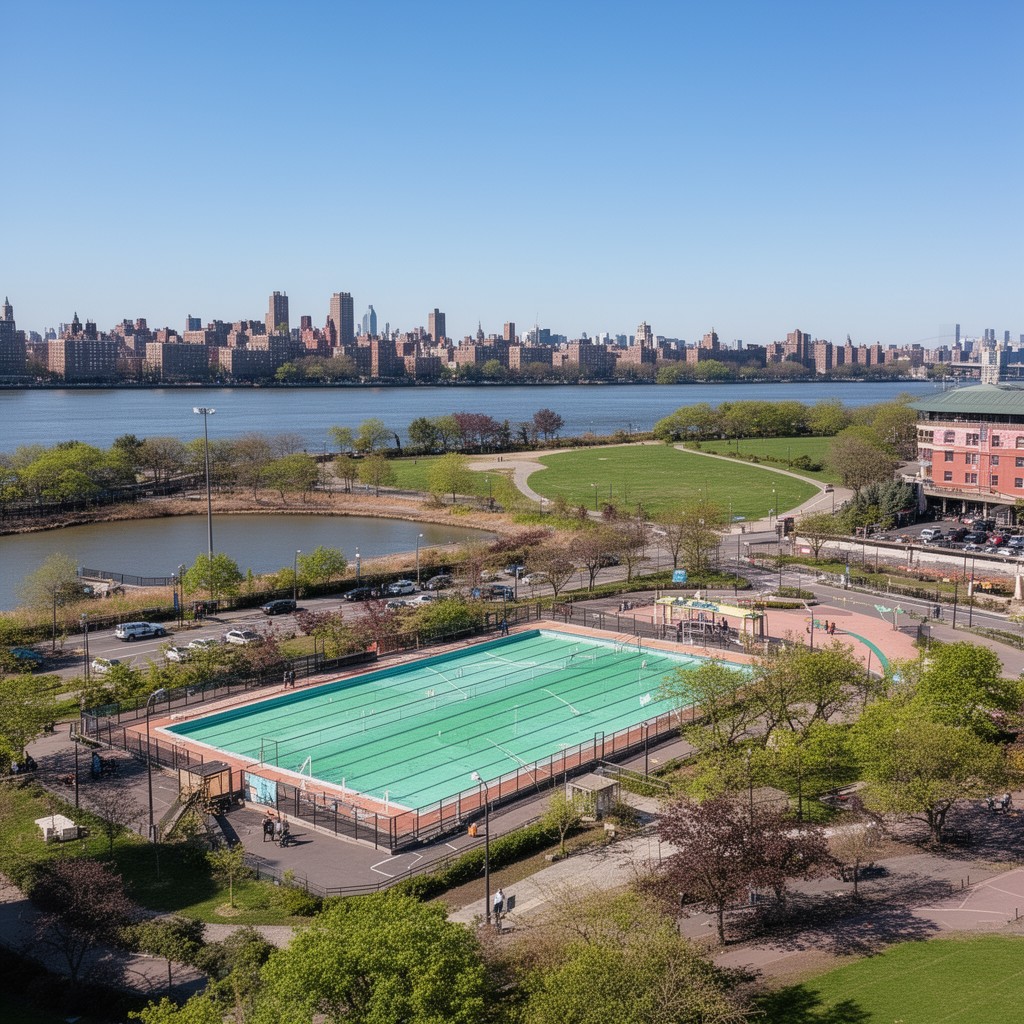 AI-generated illustration of Astoria Park